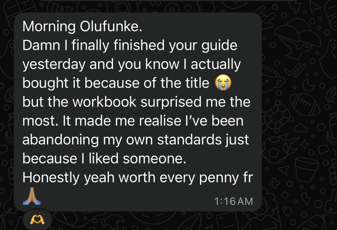 Reader message